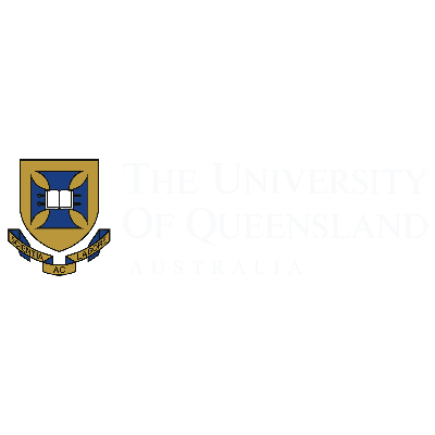 Queensland University logo in white